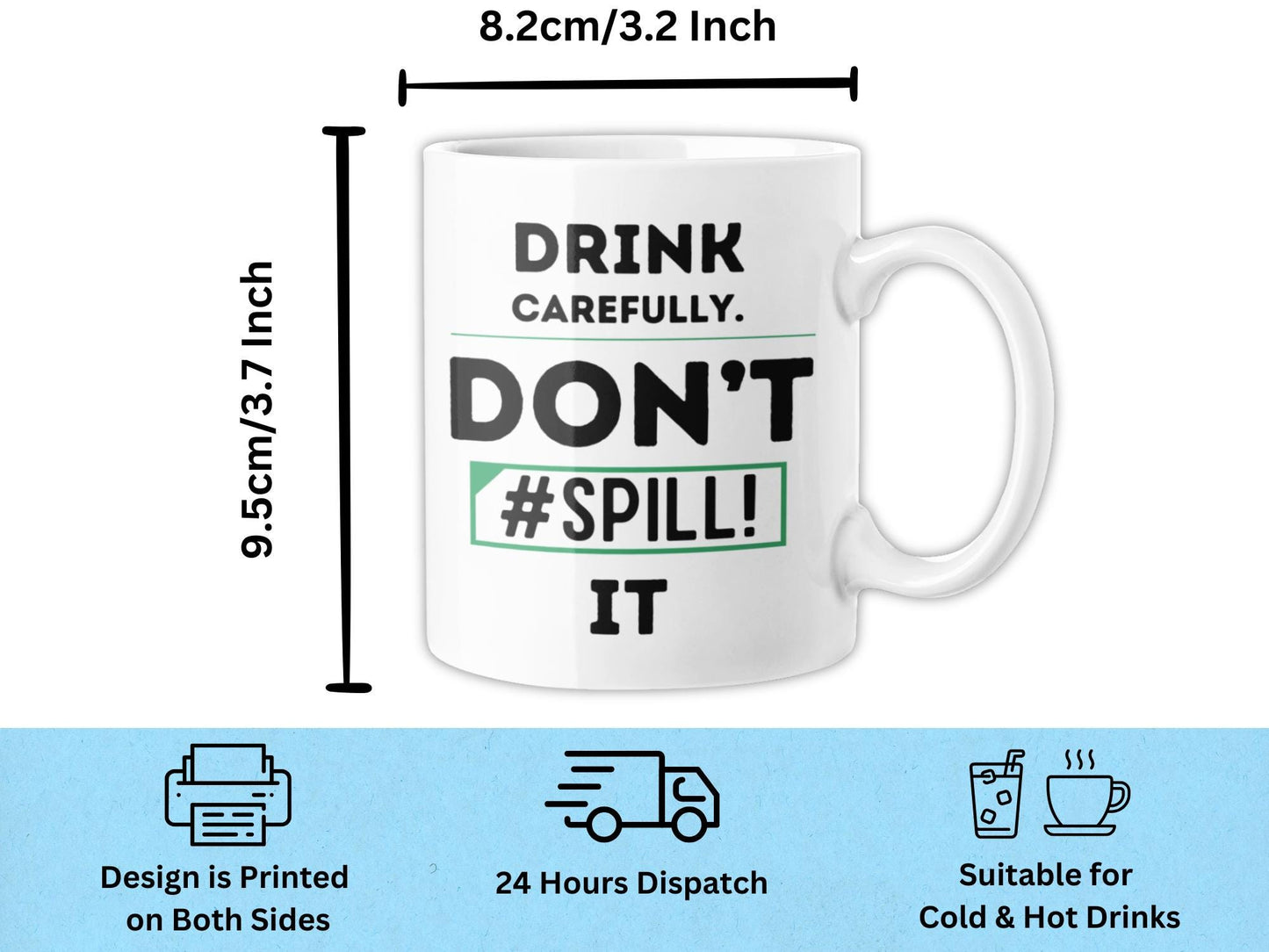 Don’t #SPILL It Mug – Funny Excel Error Coffee Cup for Spreadsheet Nerds, Analysts & Office Humor Fans