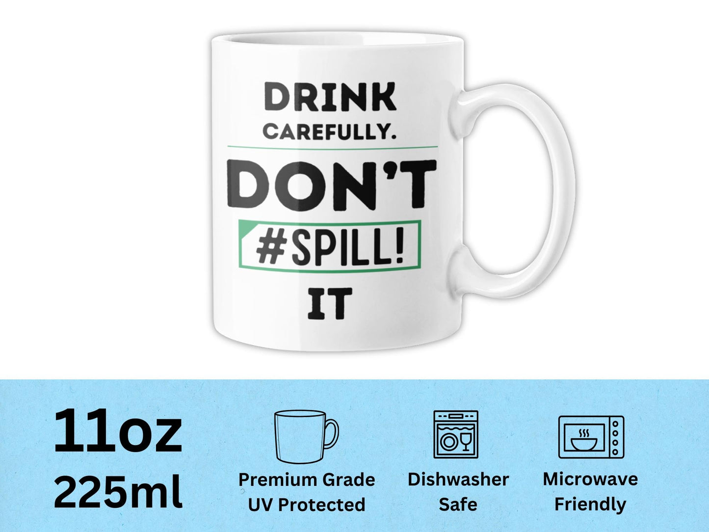 Don’t #SPILL It Mug – Funny Excel Error Coffee Cup for Spreadsheet Nerds, Analysts & Office Humor Fans