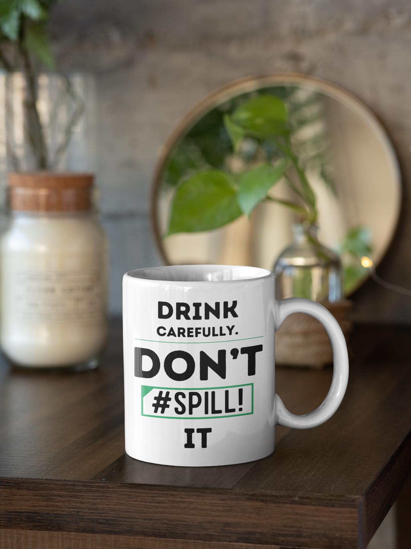 Don’t #SPILL It Mug – Funny Excel Error Coffee Cup for Spreadsheet Nerds, Analysts & Office Humor Fans